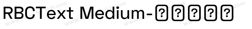 RBCText Medium字体转换